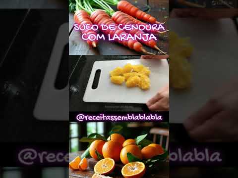 SUCO DE CENOURA COM LARANJA PARA UMA PELE BONITA E IMUNIDADE FORTE!